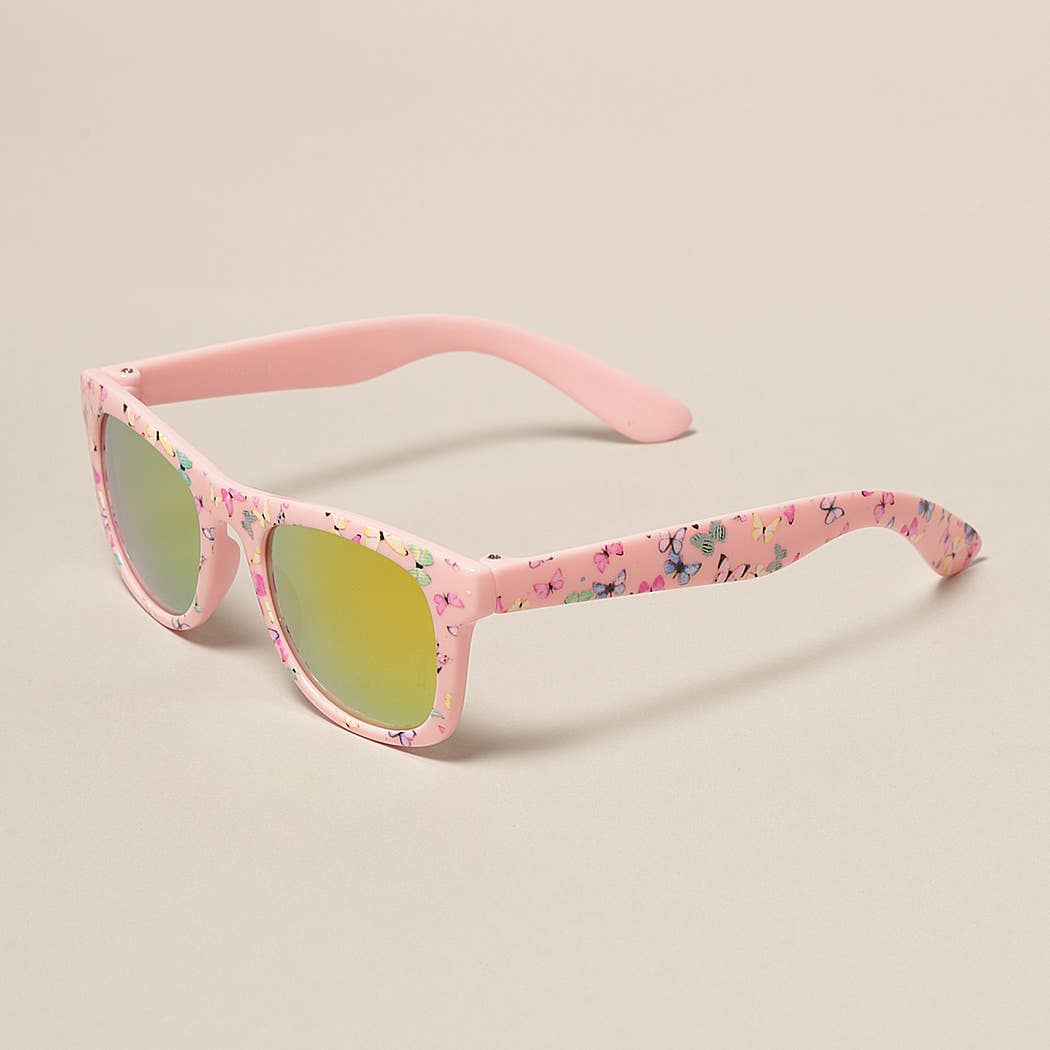 Fashion City - Kids Colorful Butterfly Pattern Sunglasses