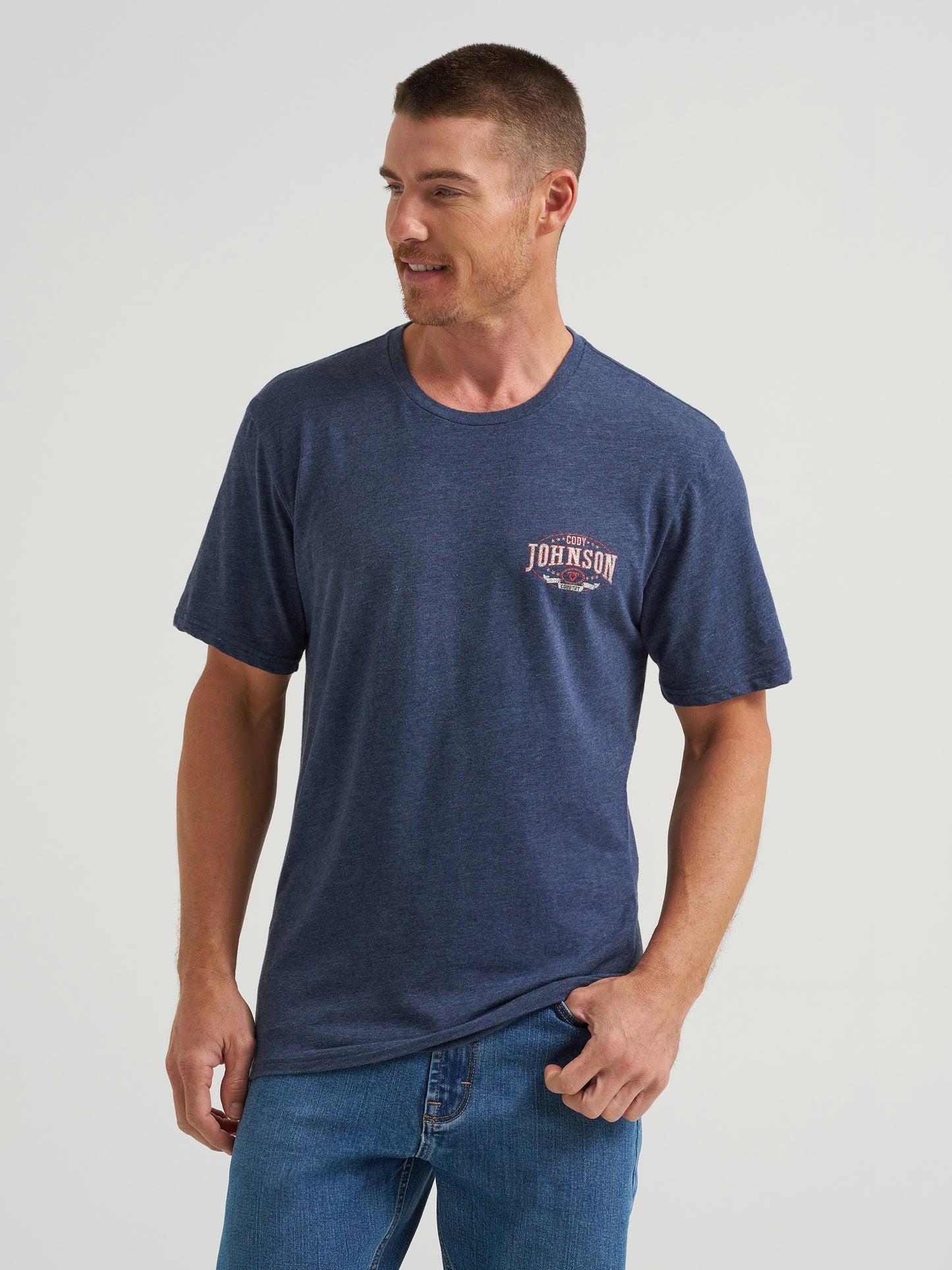 Wrangler Men's Short Sleeve Cody Johnson Regular Fit Graphic T-Shirt