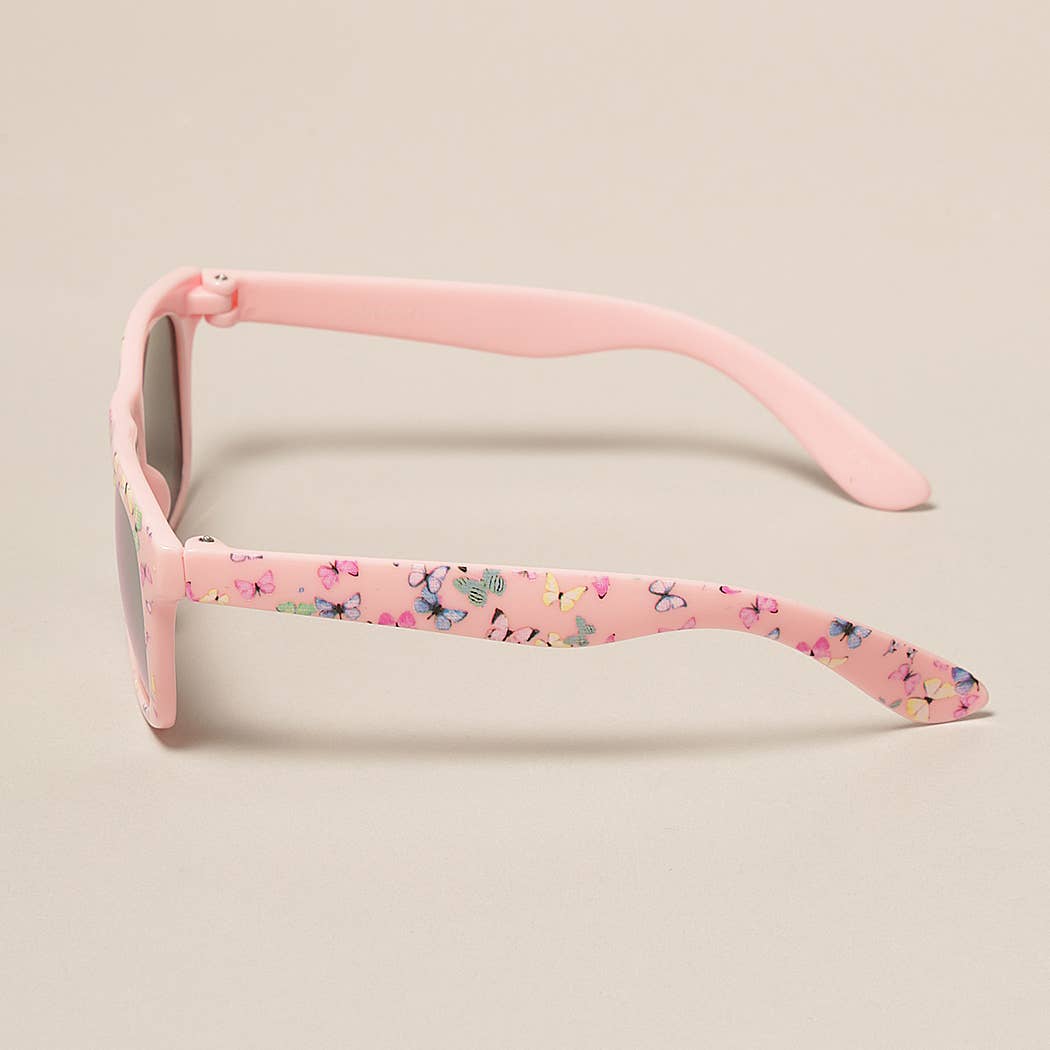 Fashion City - Kids Colorful Butterfly Pattern Sunglasses