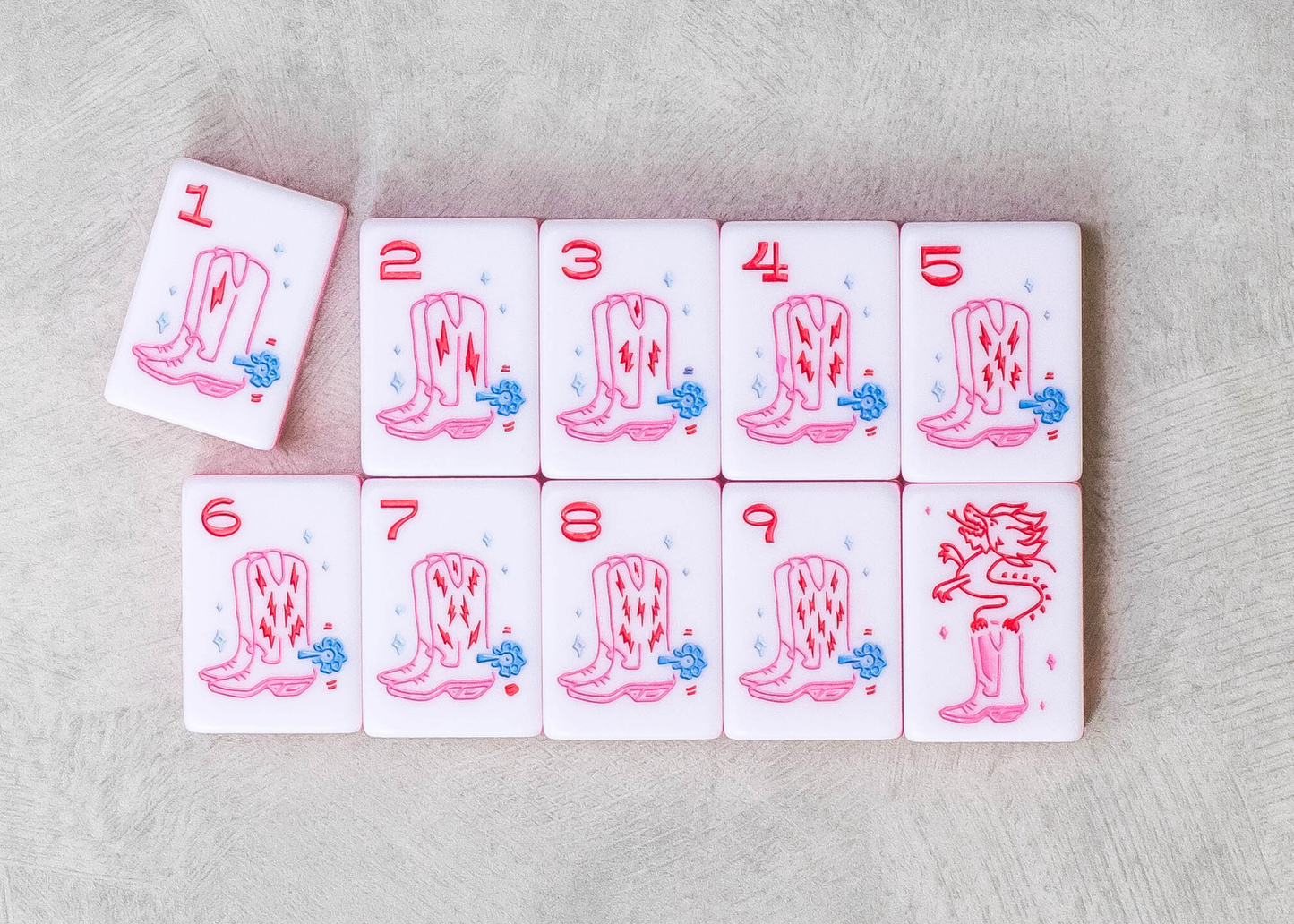 Miss Mahjong - Miss Cowgirl: Mahjong Tile Set