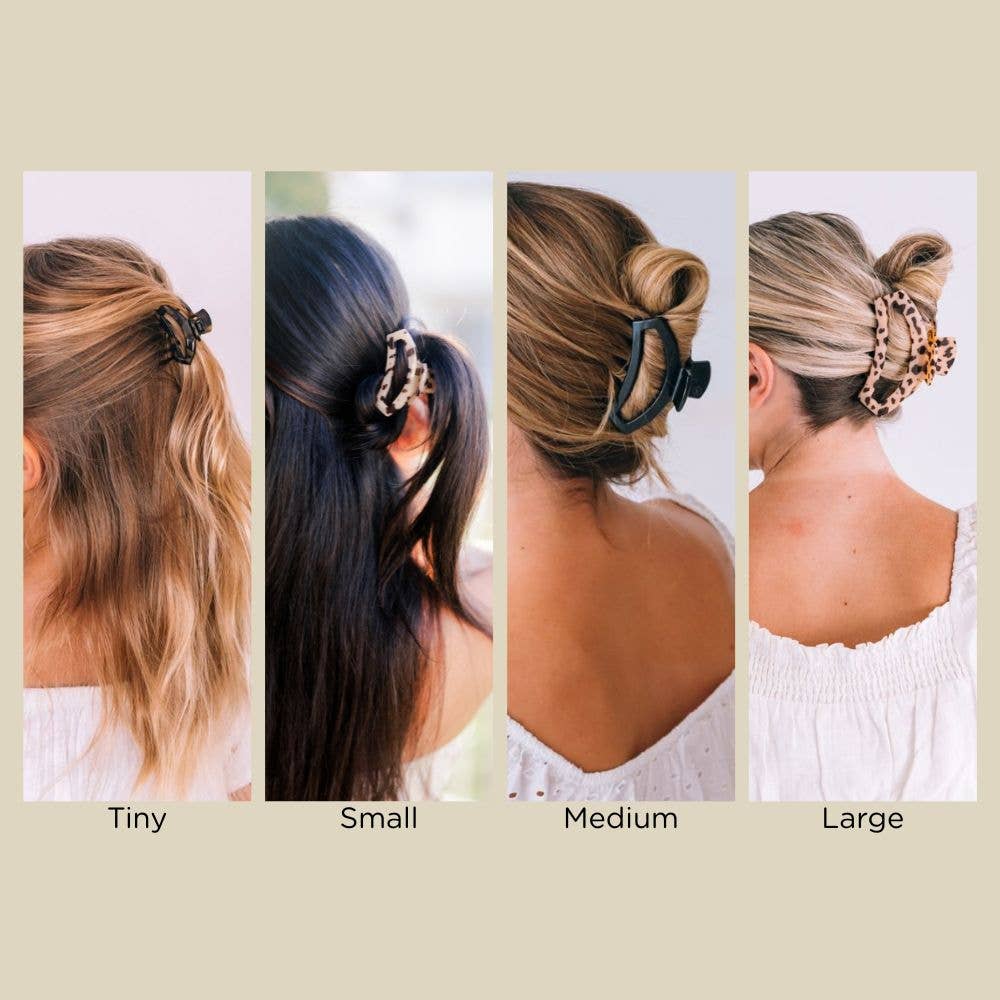 TELETIES - Open Hair Clip | Tiny | Jet Black