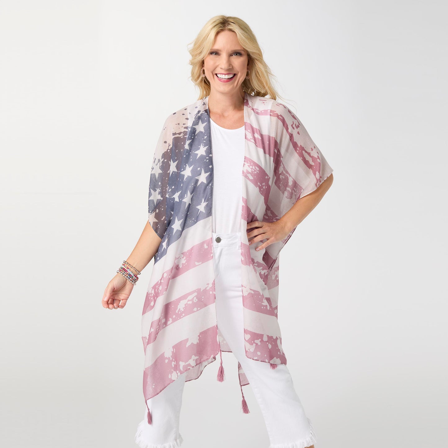 One Size - Vintage Lightweight Americana Wrap...