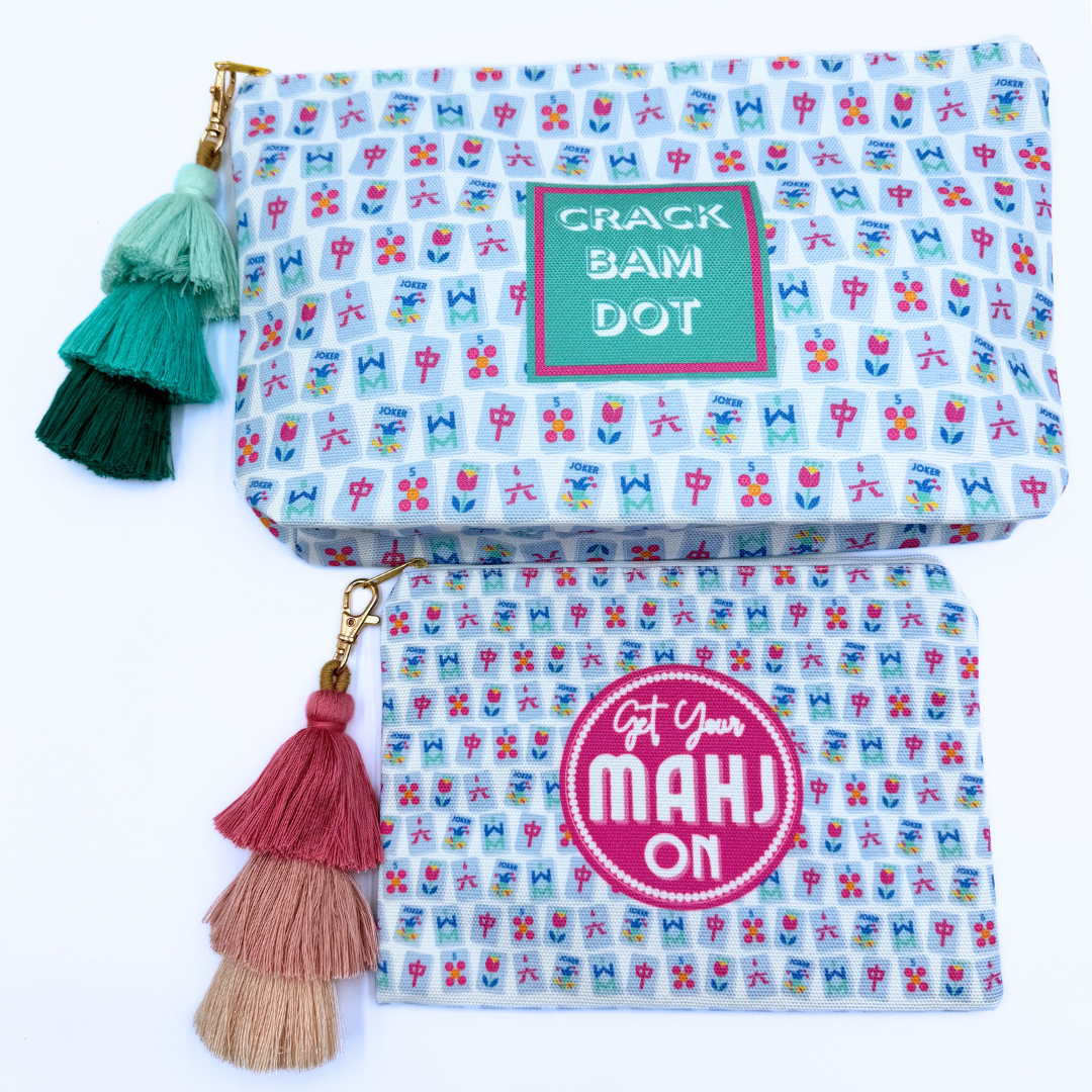 My Fair Mahjong - Mahjong Tile & Accessory Bag (Large, T-bottom) | Fits Most Large Tile Sets