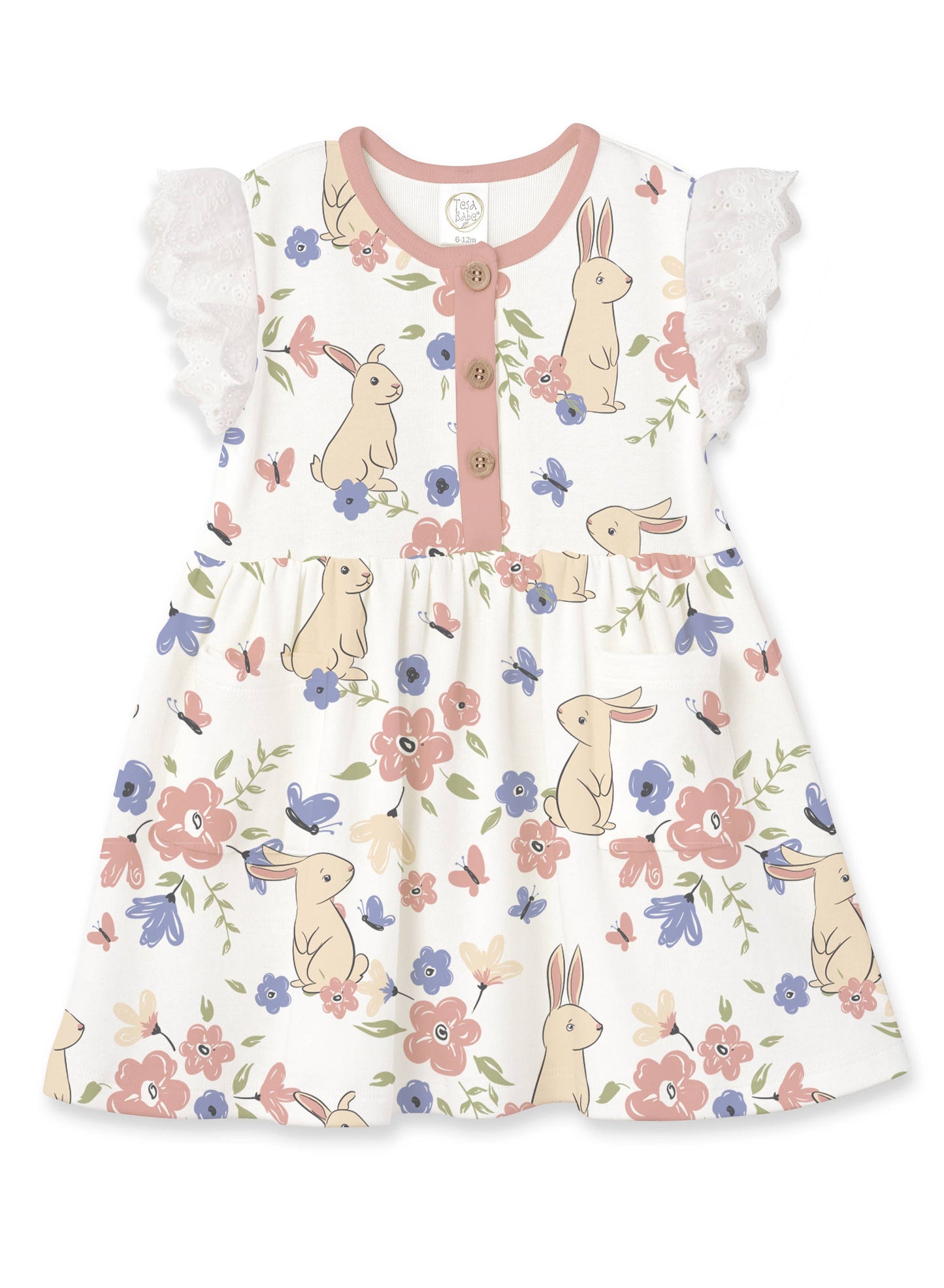 Tesa Babe - Baby Girl's Easter Garden Cotton Dress