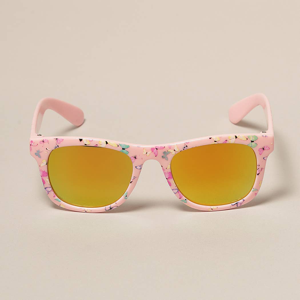 Fashion City - Kids Colorful Butterfly Pattern Sunglasses