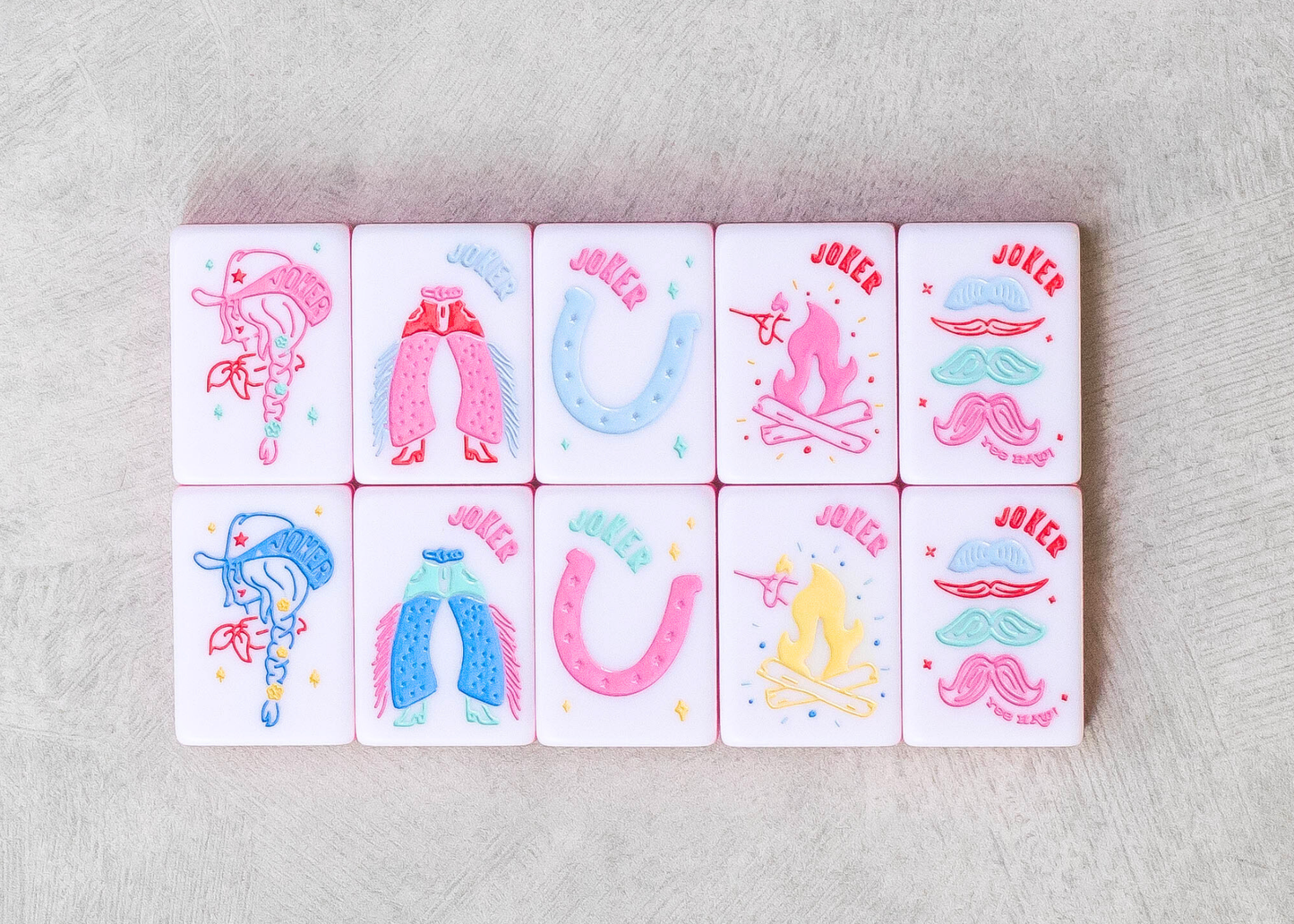 Miss Mahjong - Miss Cowgirl: Mahjong Tile Set
