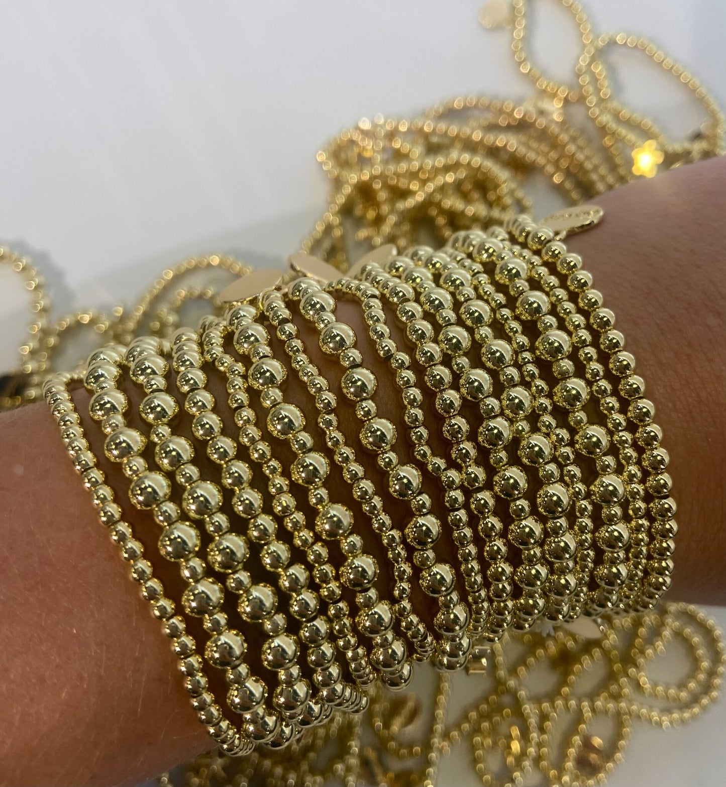 ACJ B23157 5MM Gold Ball Bracelet