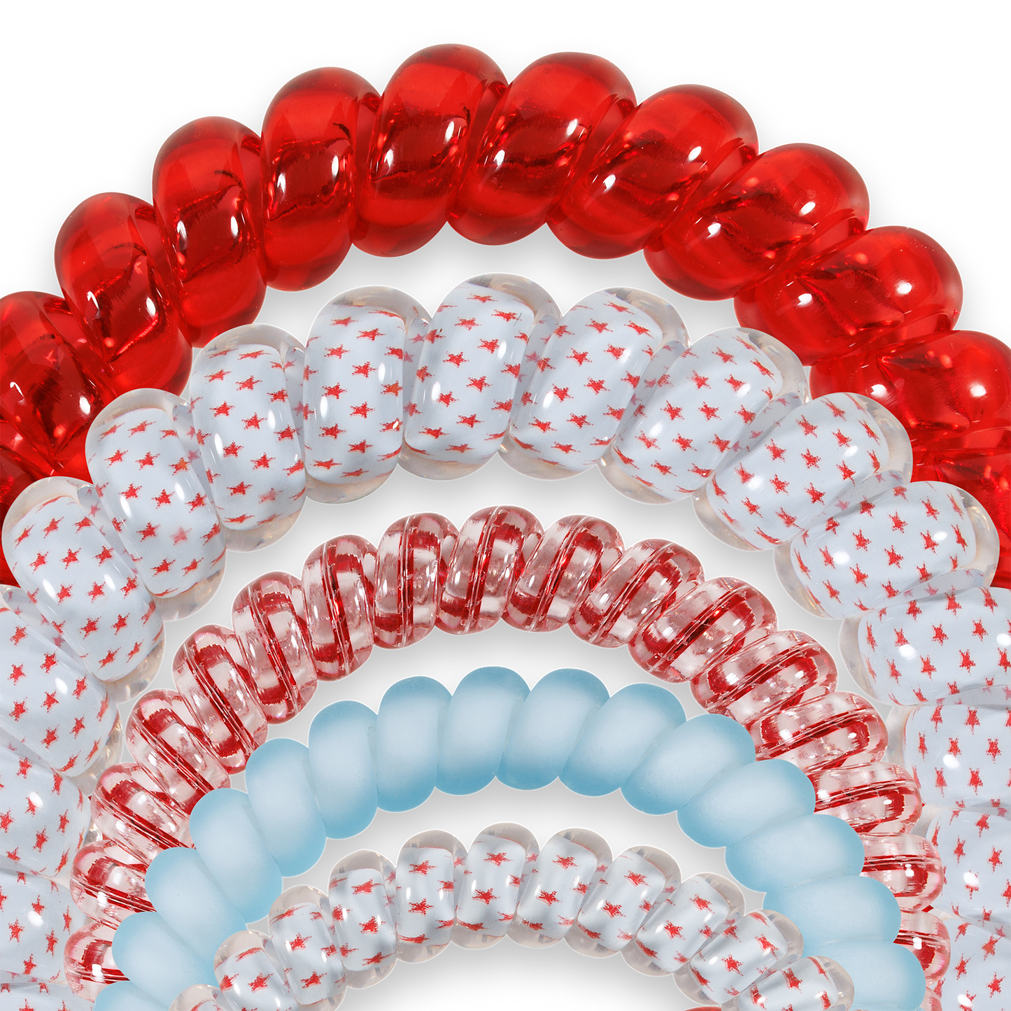 TELETIES - Spiral Hair Coils | Mix Pack | Oh My Stars! Hair Ties