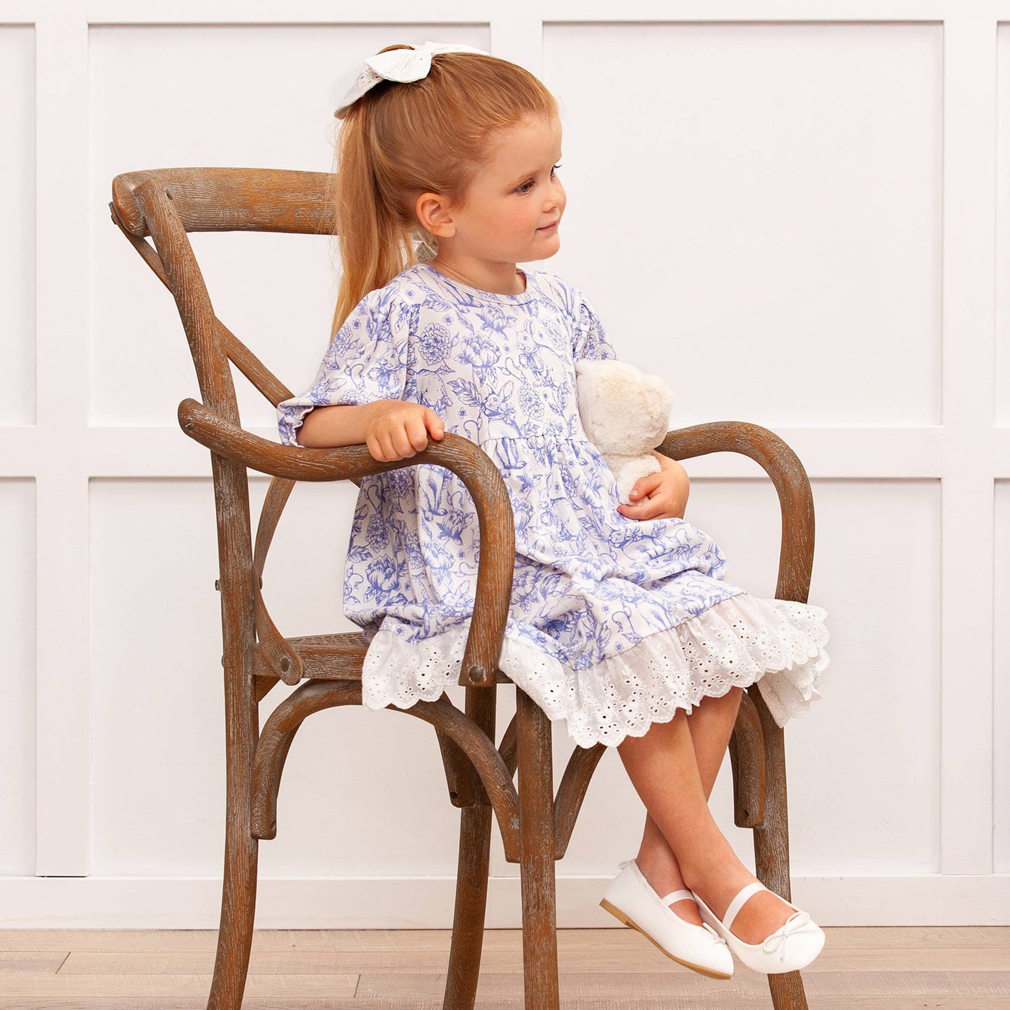 Tesa Babe - Easter Bunny Toile Bamboo Dress