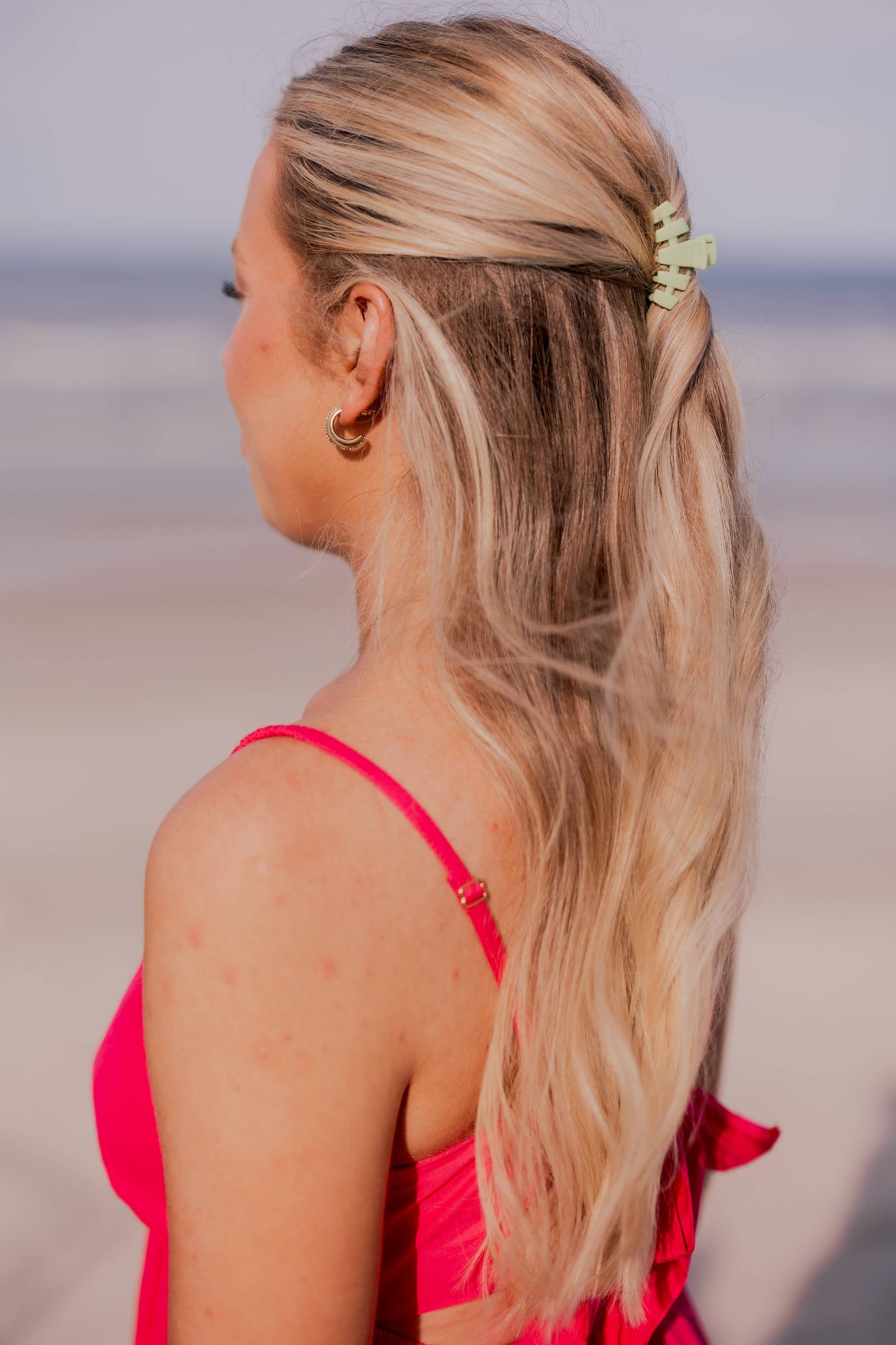 TELETIES - Classic Hair Clip | Tiny | Classic Aloe, There!