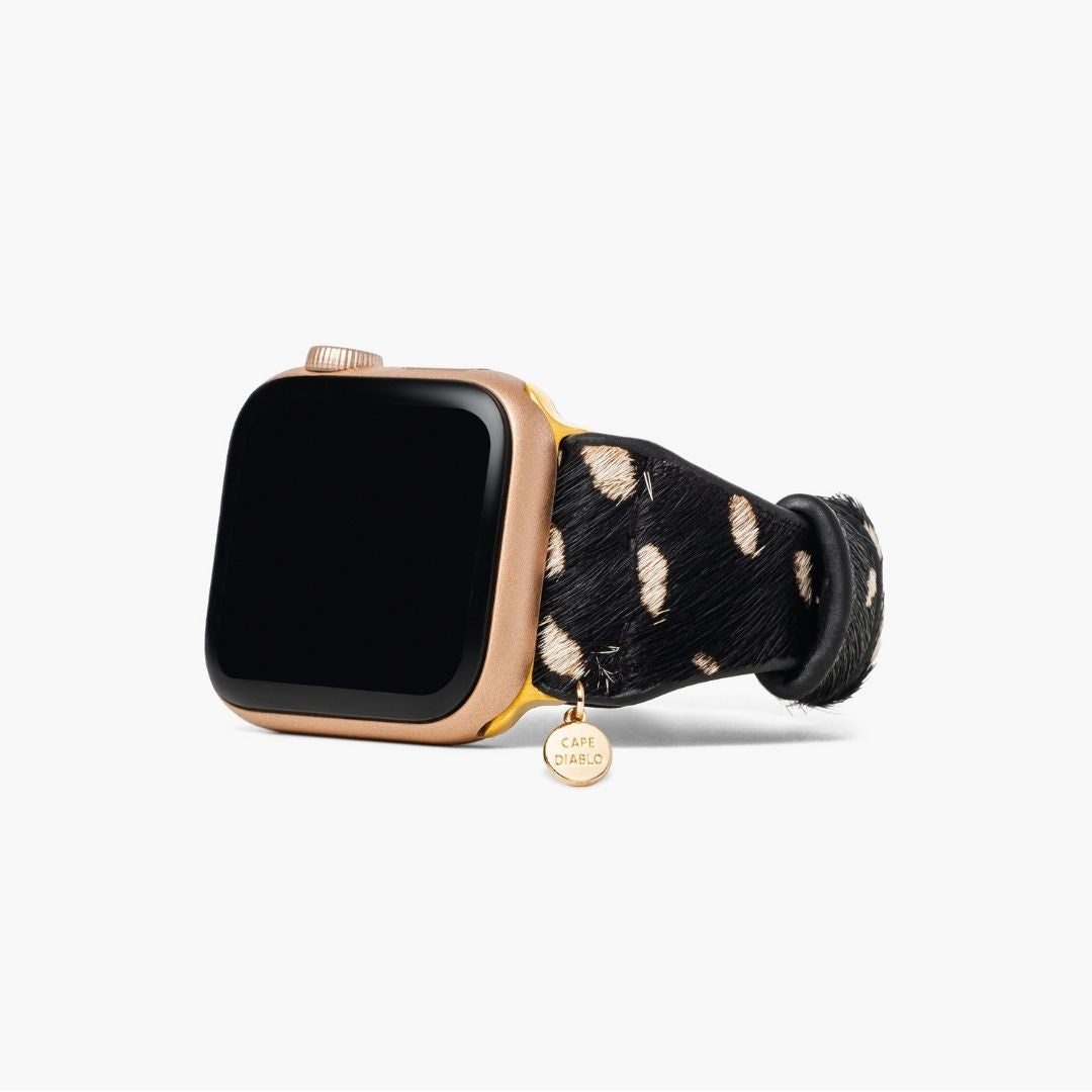 Cape Diablo Monochrome Safari Leather Apple Watch Strap