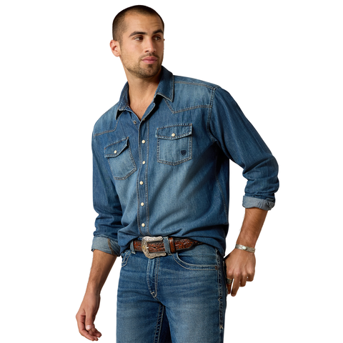 Ariat Mens LS Retro Denim Shirt