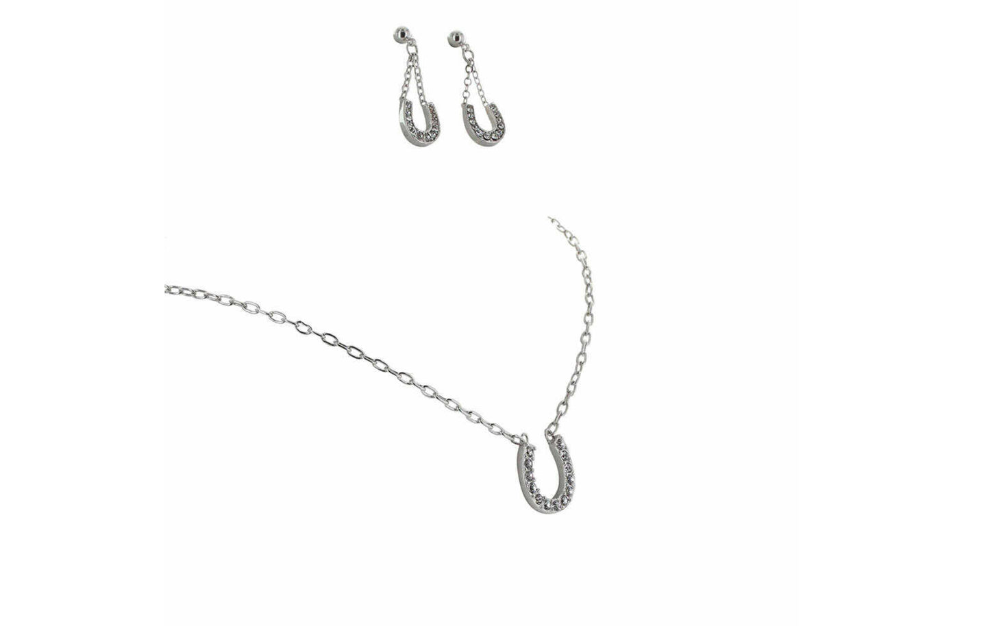Montana Silversmith Rhinestone Horseshoe Jewelry Set
