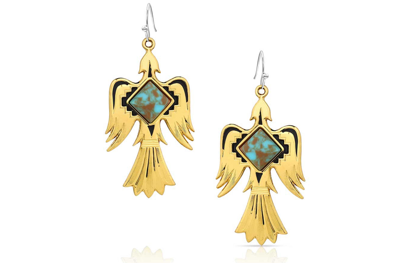 Montana Silversmith Thunderbird Gold Earrings