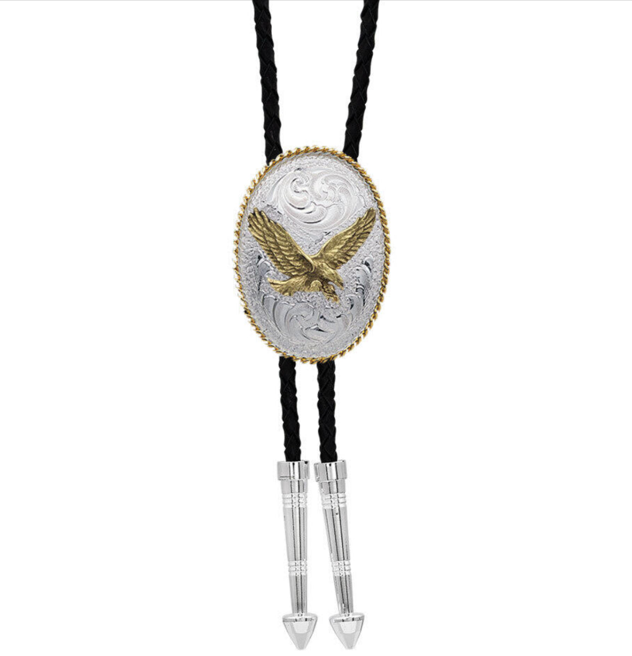 Montana Silversmith 2T Oval w/ Eagle Bolo Tie