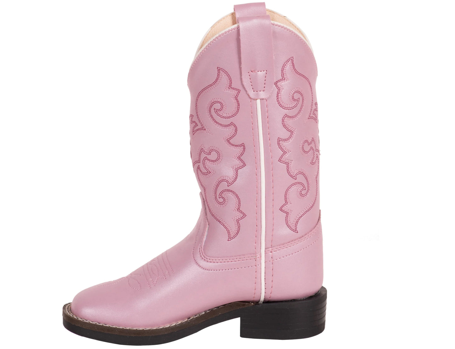 Old West Girl’s Scroll Stitch Cowgirl Boot