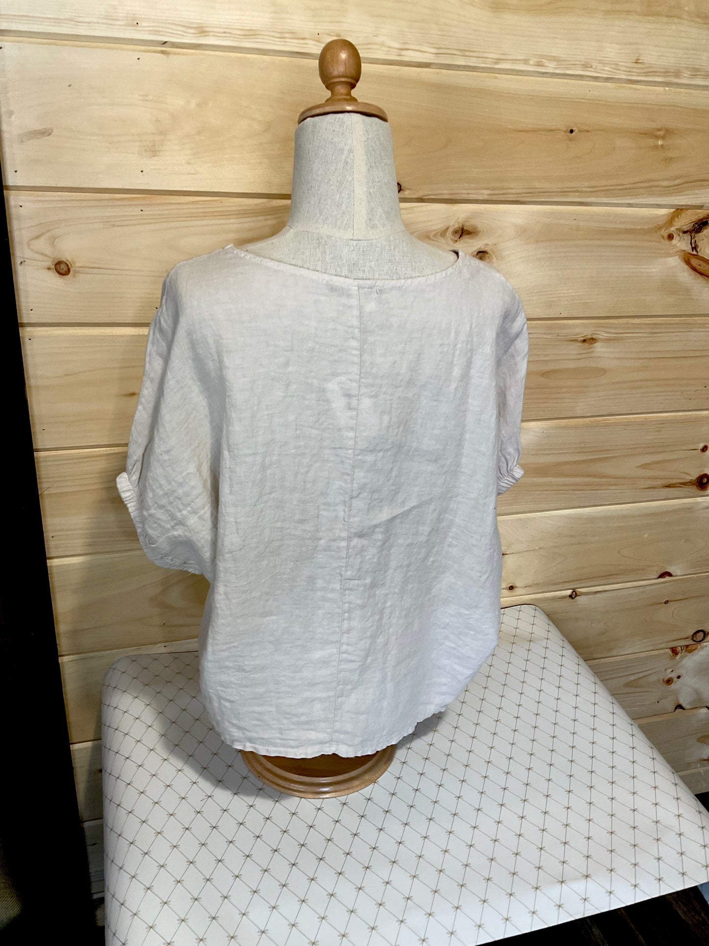 Camille & Co. Ivory Linen Shirt