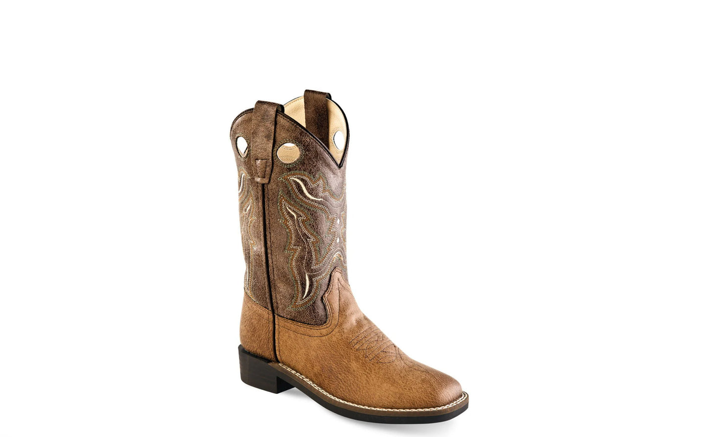 Old West Boy’s Faux Leather Cowboy Boots