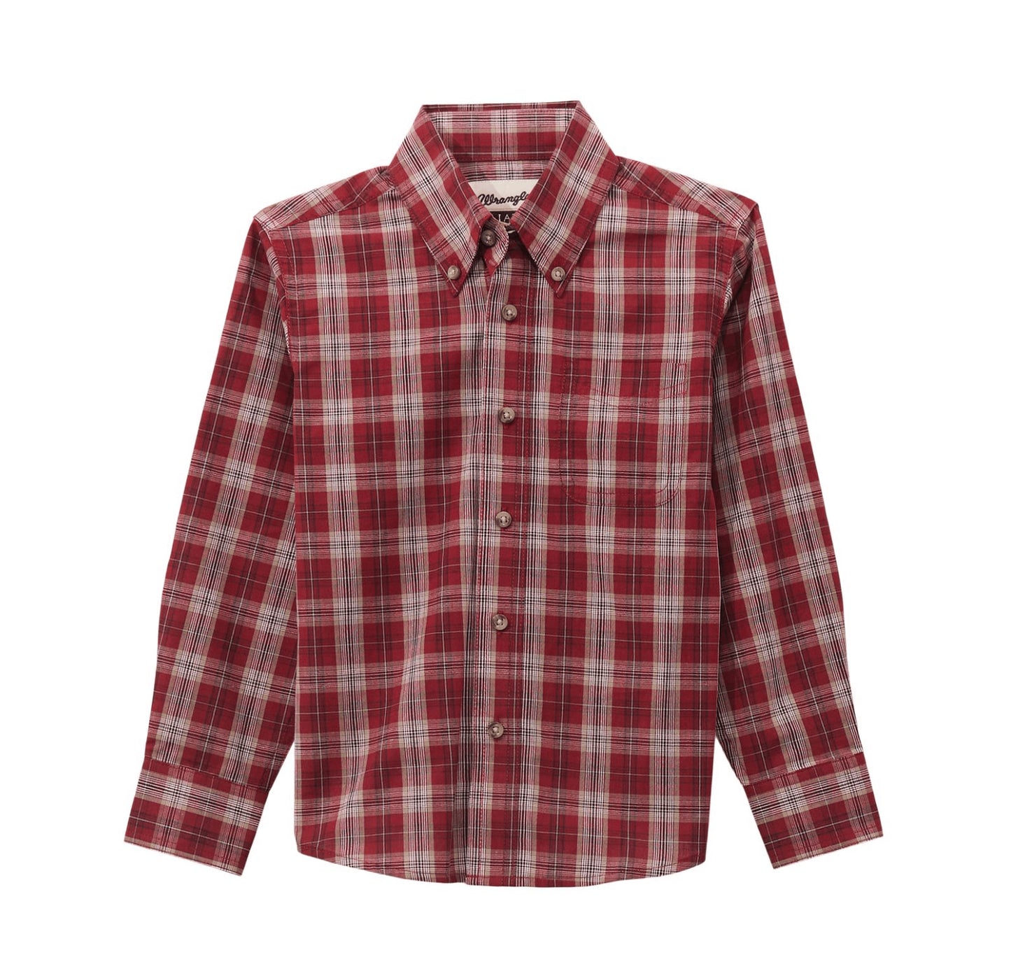 Wrangler Boy’s Riata Long Sleeve Button Down Shirt