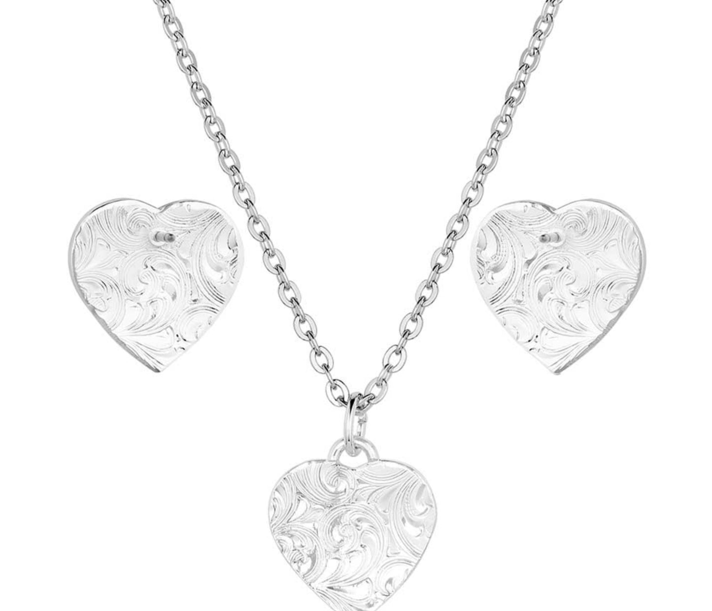 Montana Silversmith Single Heart Jewelry Set