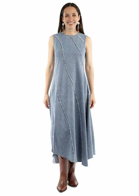 scully denim dress Scully Women's Western Yoke Shirt Dress