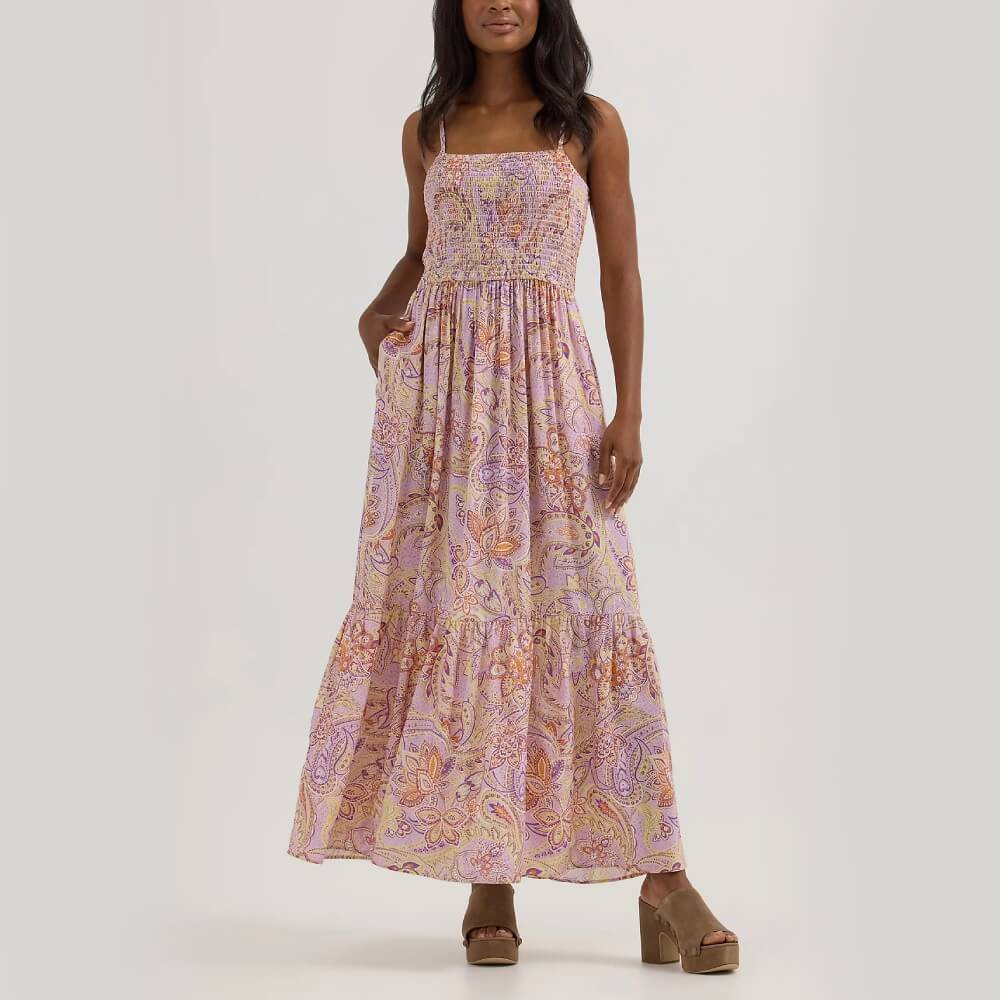Wrangler Retro® Punchy Dress - Orange/Purple