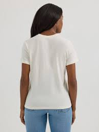 Wrangler Retro® Graphic Short Sleeve Shirt - Regular Fit - Antique White Heather