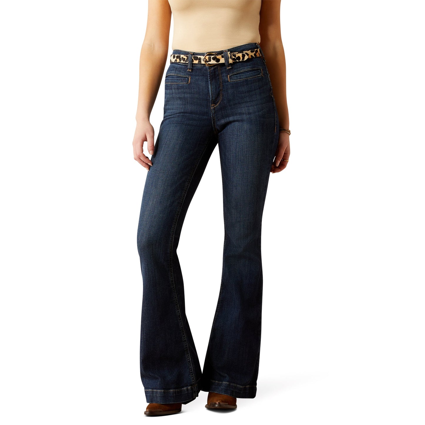 Ariat Womens High Rise Alexa Flare Jean Midnight