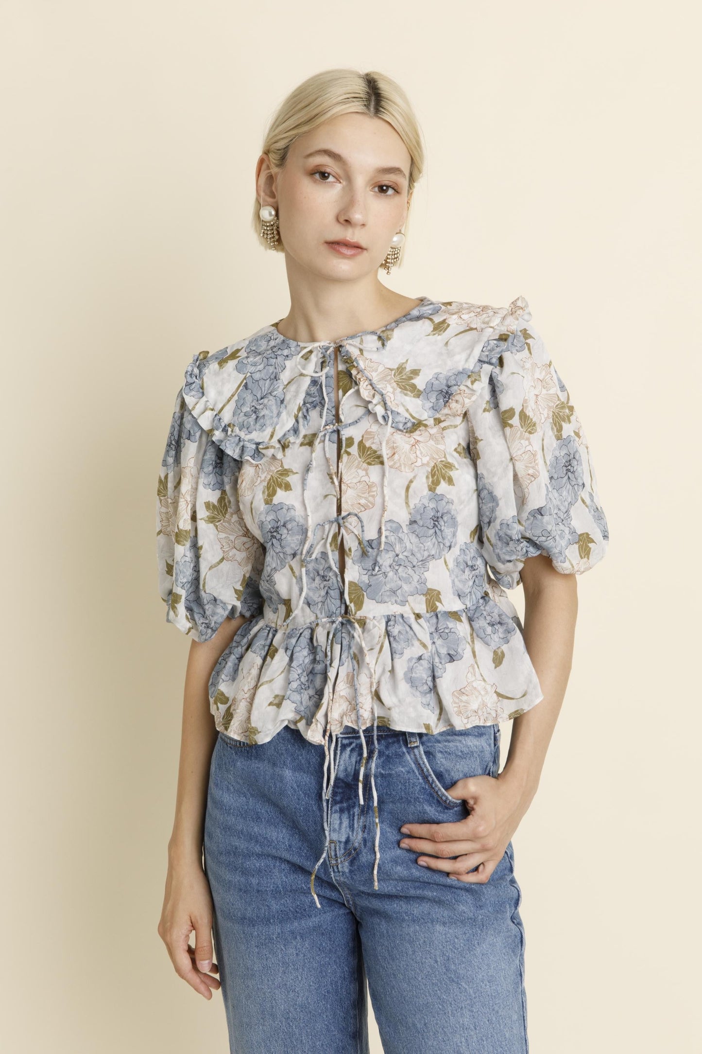 Aureum Floral Oversized Blouse