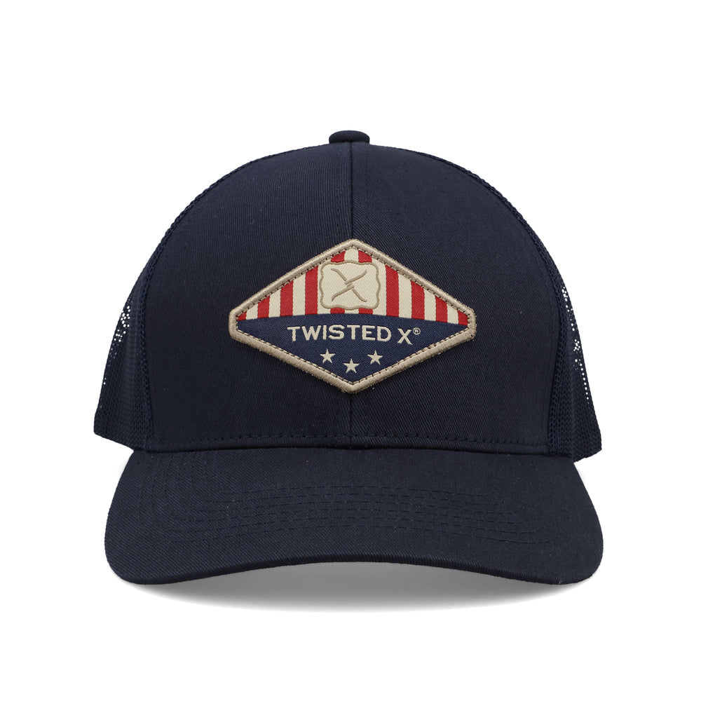 Twisted X Patriotic Patch Cap Navy