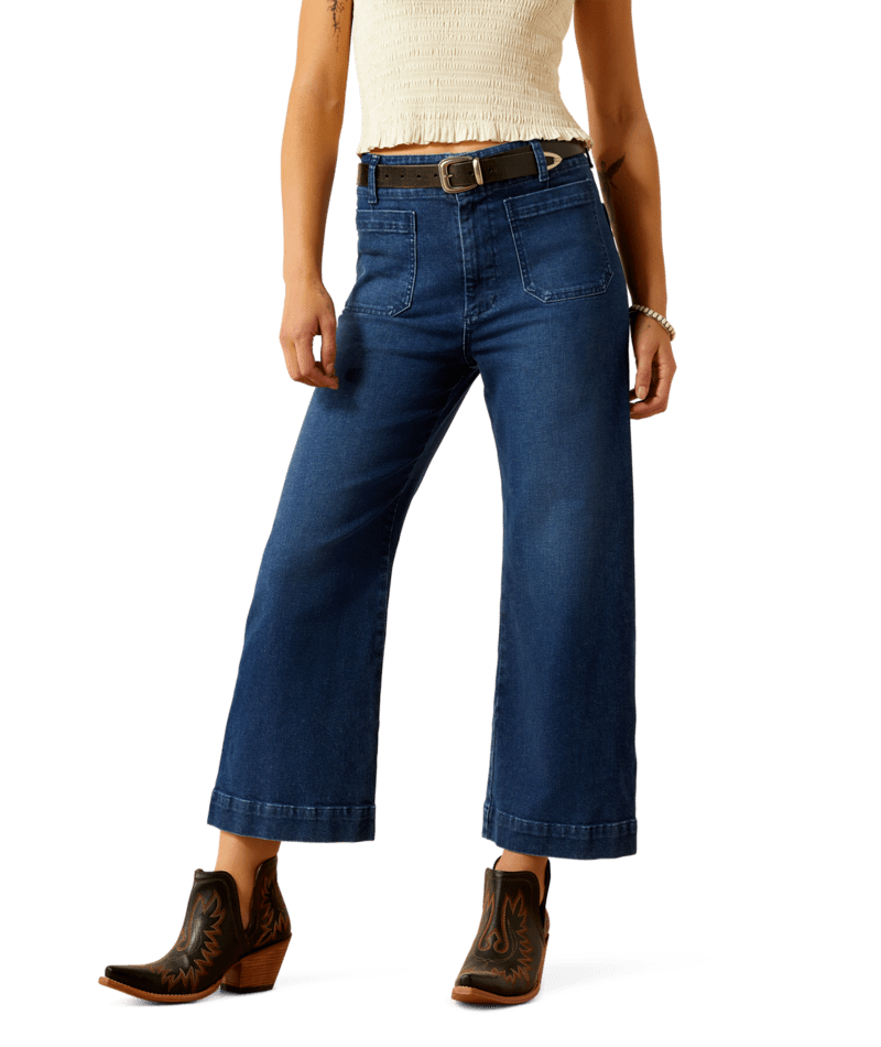 Ariat Ultra High Rise Comfort Wide Leg Crop Jeans