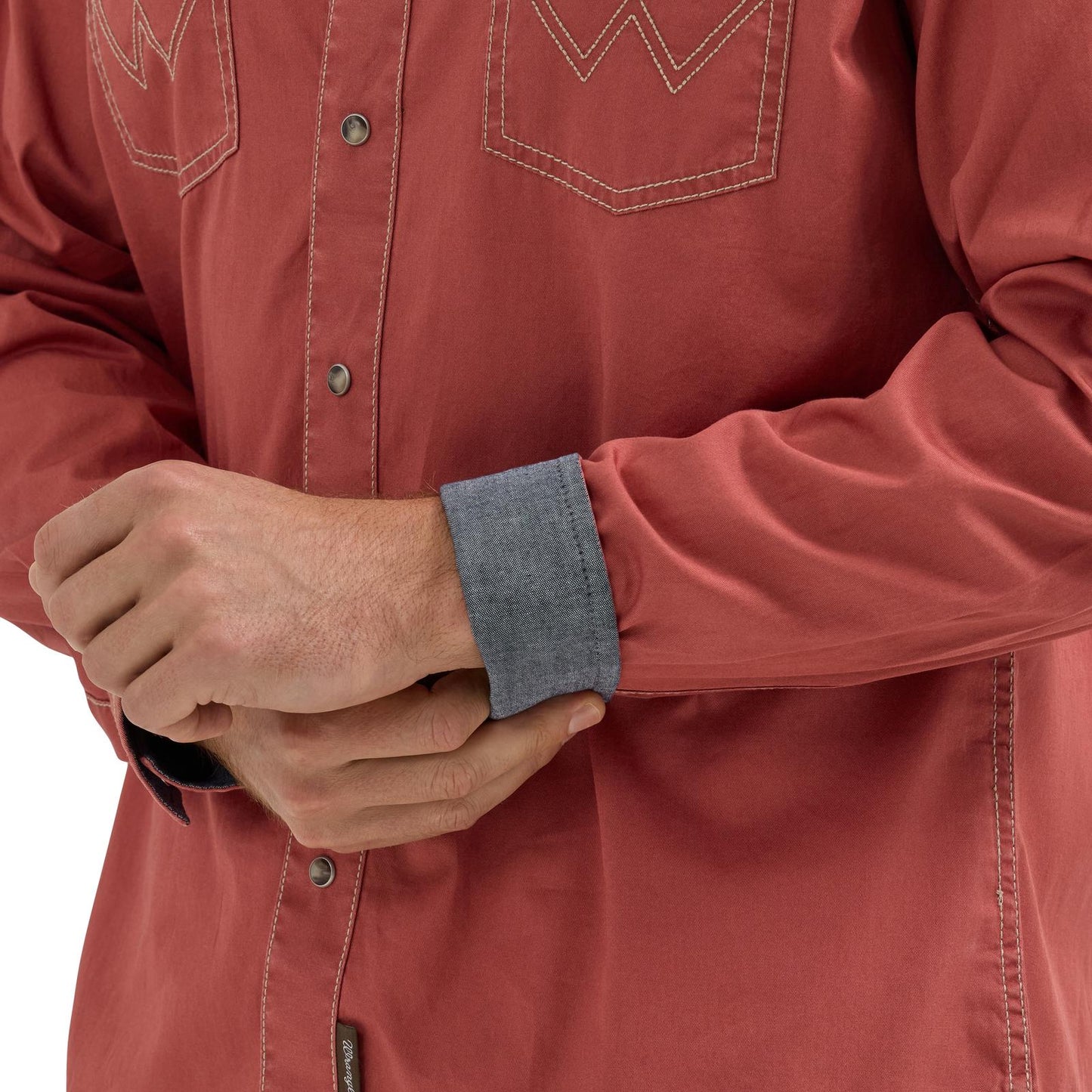 Wrangler Retro Premium Western Snap Solid Shirt