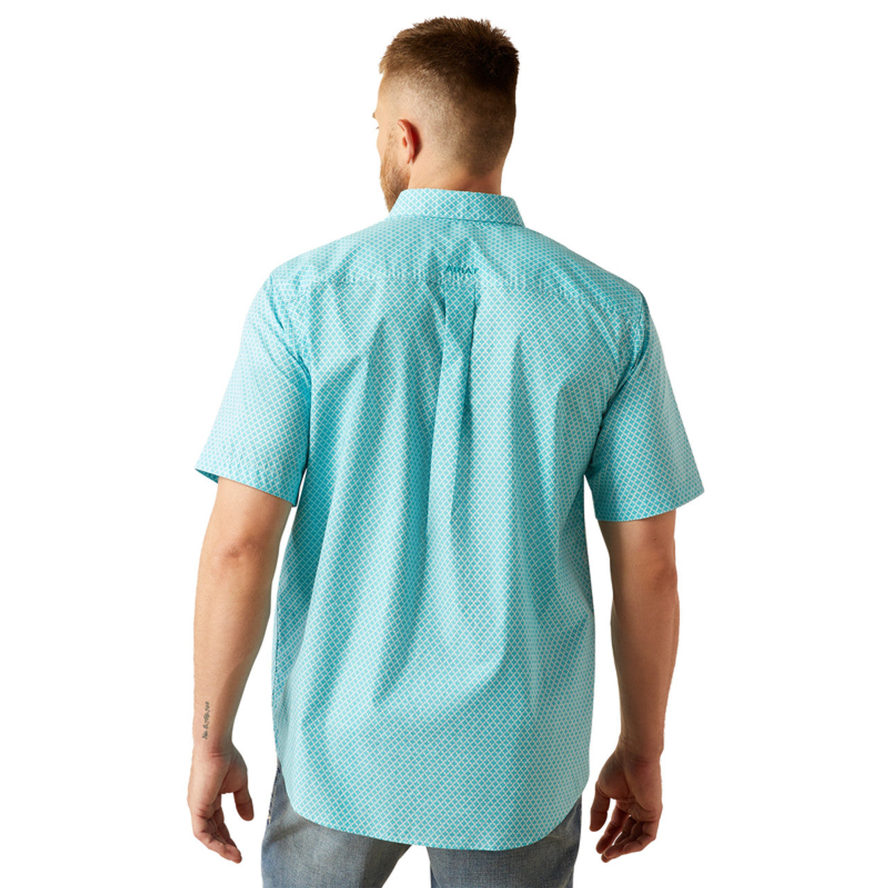 Ariat Westin Light Blue Short Sleeve Shirt
