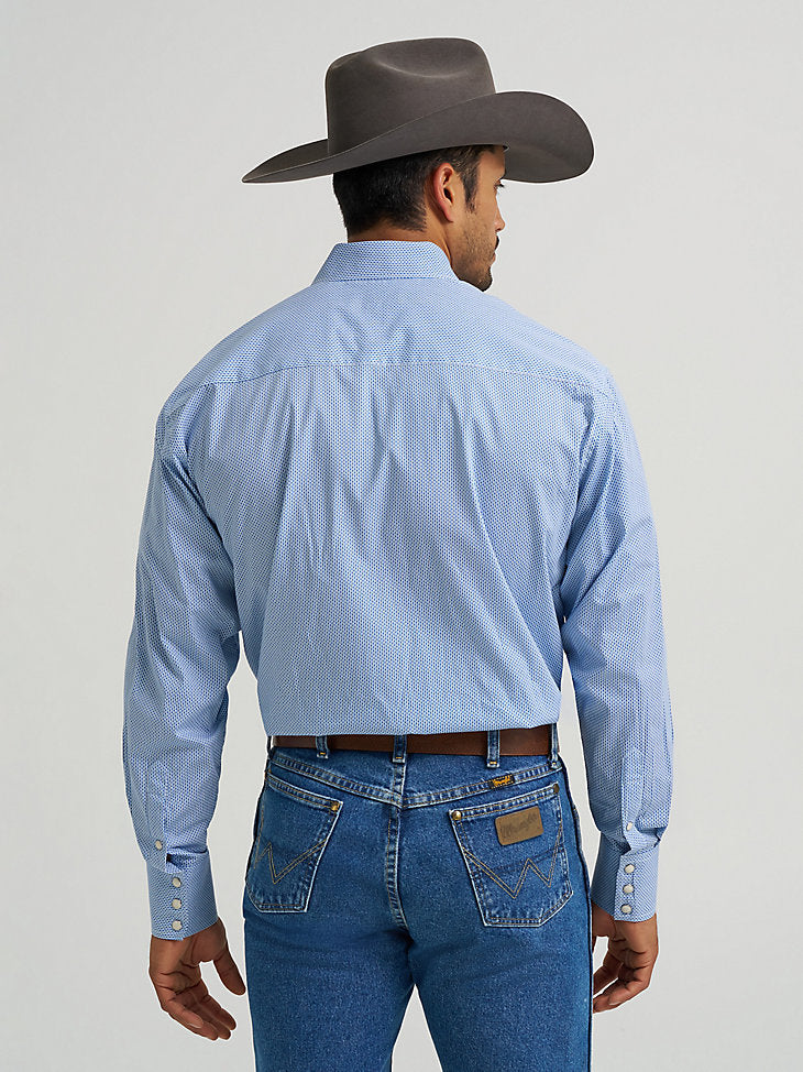 Wrangler George Strait Troubadour Long Sleeve Western Snap