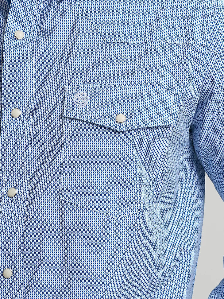 Wrangler George Strait Troubadour Long Sleeve Western Snap
