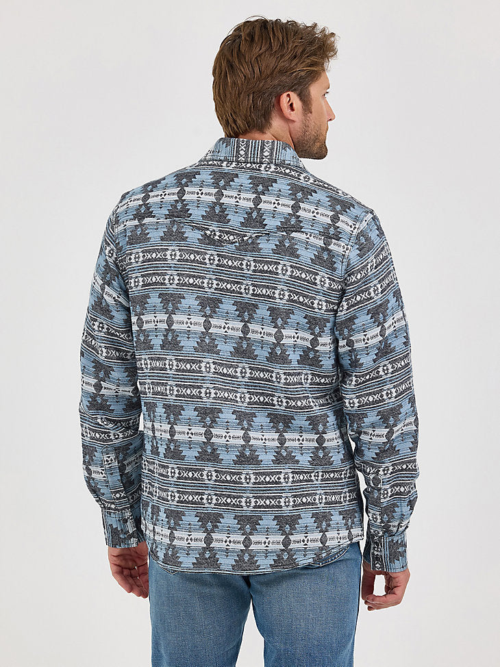 Wrangler Retro Premium Jacquard Snap Shirt Jacket