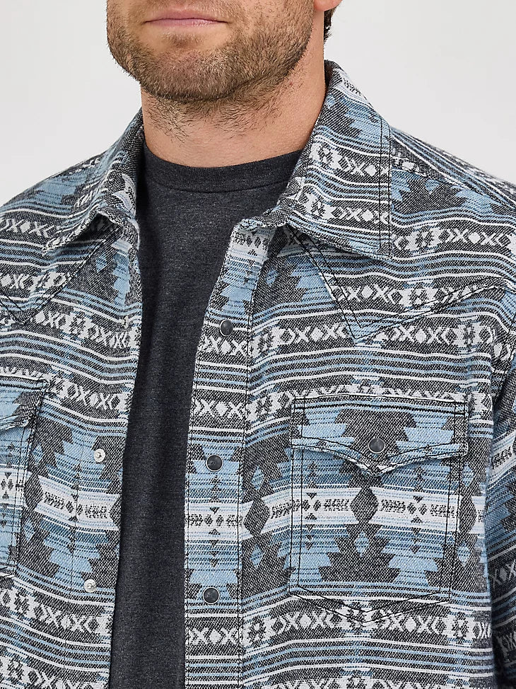 Wrangler Retro Premium Jacquard Snap Shirt Jacket