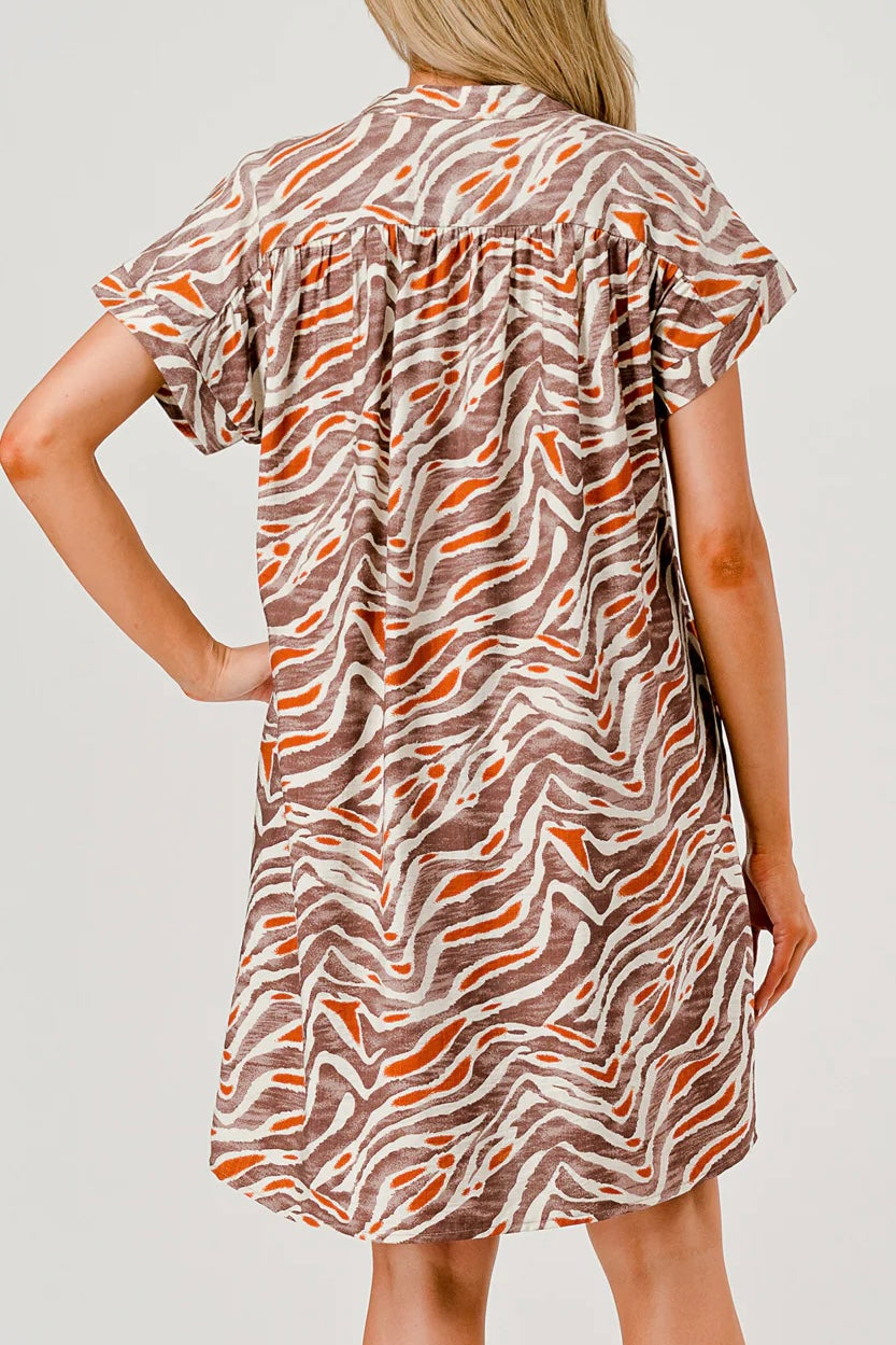 Pixi + Ivy Tori Tiger Print Dress