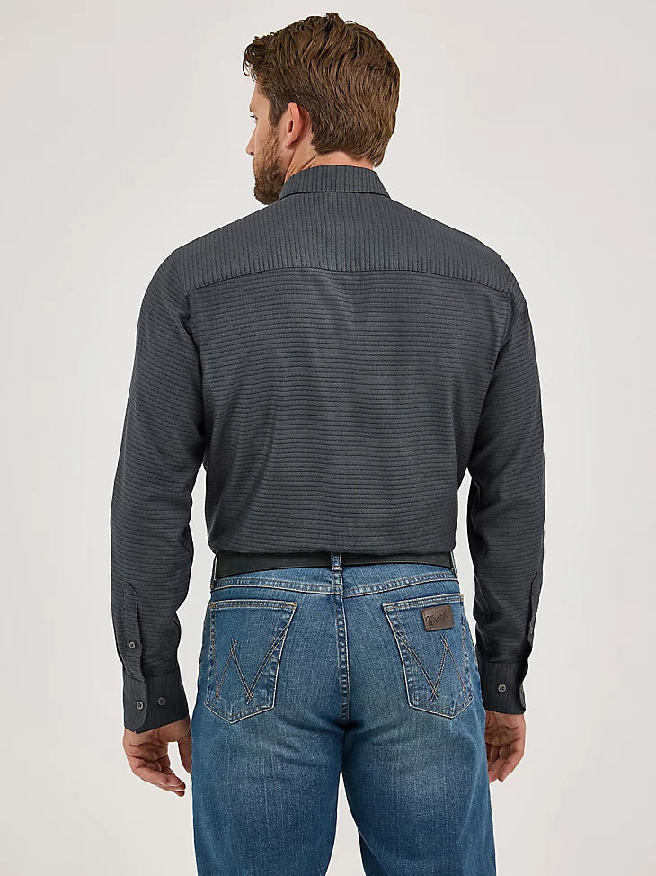 Wrangler Cody Johnson Button Down Shirt Black Shadow