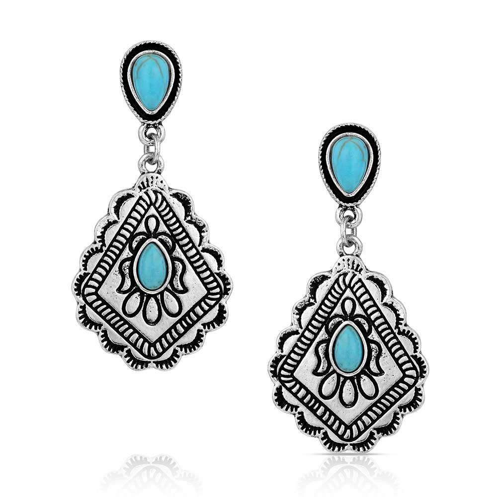 Montana Silversmith Say No More Turquoise Dangle Earring
