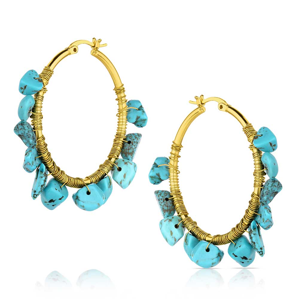 Montana Silversmith Western Waves Hoop Earring