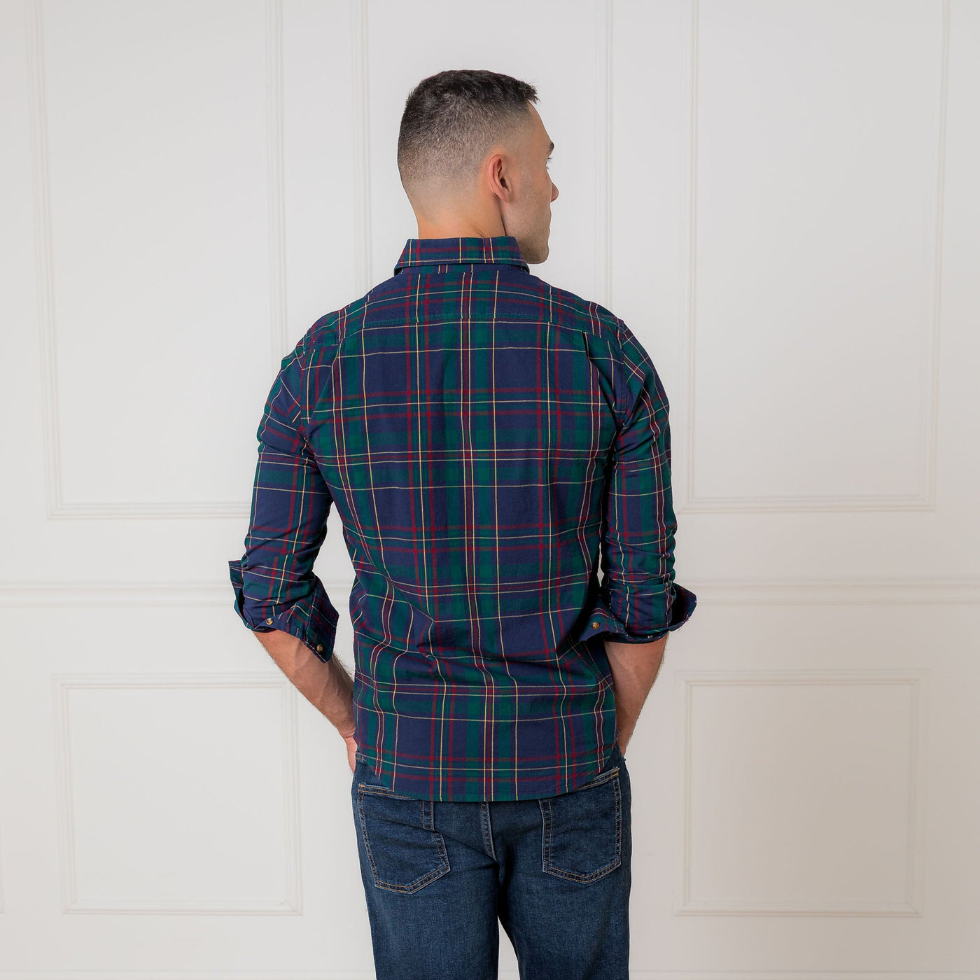 Hope & Henry Men’s Organic Stretch Poplin Shirt