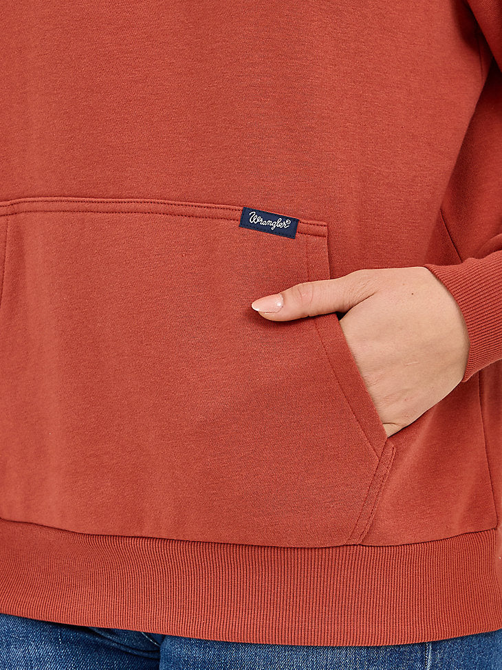 Wrangler Women’s Western Quarter Zip Sweatshirt