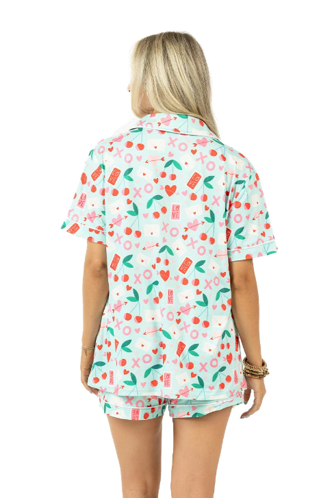 Katydid XO Cherries Valentine’s Day Pajamas