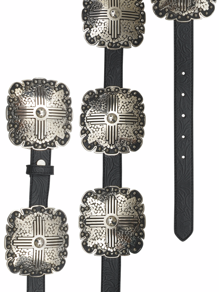 M&F Western Embossed Concho Belt