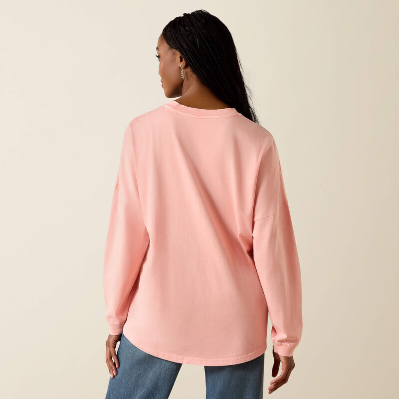 Ariat Women’s Canvas Oversized Long Sleeve T-Shirt