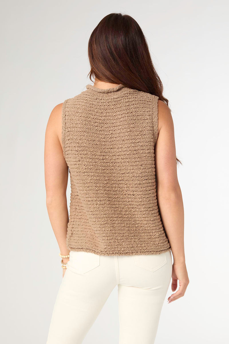 Coco+Carmen Armeria Mock Neck Sleeveless Sweater