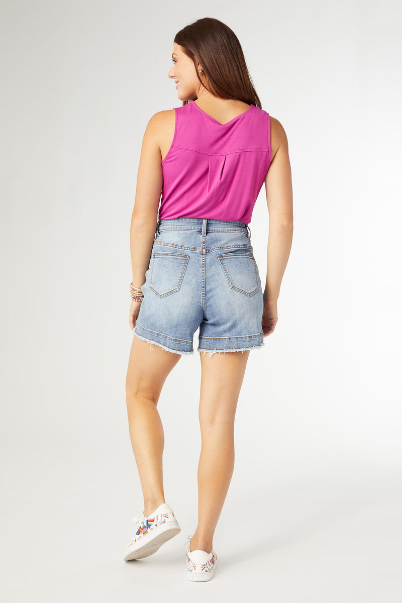Coco+Carmen Bambu Soft Shorts with Front Seam