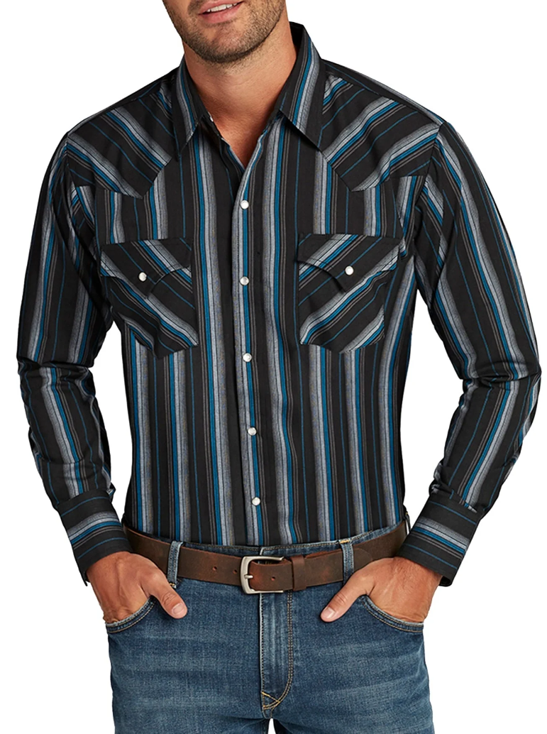 Ely Cattleman Long Sleeve Western Snap Shirt