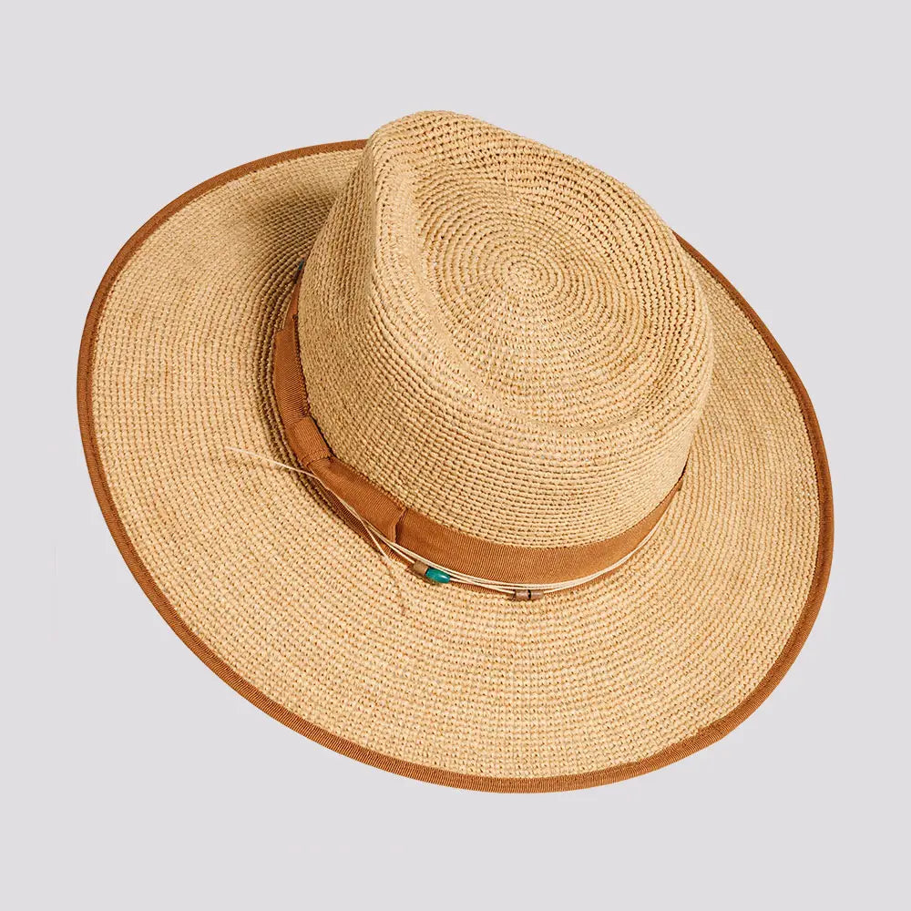 AHM Inari | Womens Crocheted Raffia Straw Sun Hat